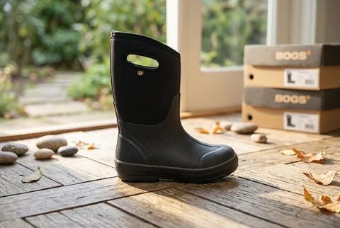 Bogs Classic II Kids pull-on winter boots with grab handles