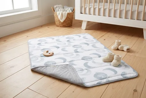 Burt’s Bees Baby Hello Moon reversible organic cotton blanket