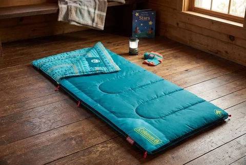 Coleman Kids 50°F sleeping bag in natural light