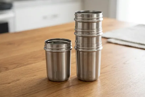 Elk and Friends 10 oz Stainless Steel Cups with silicone sleeves and straws