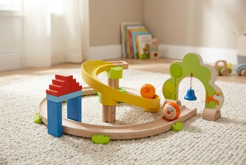 HABA Kullerbü Spiral Track with large wooden balls