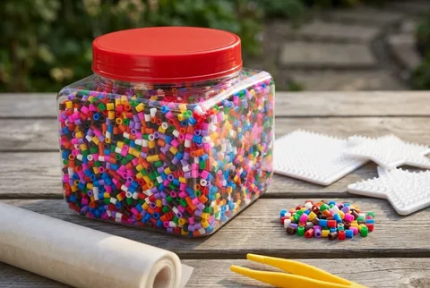 IKEA PYSSLA mixed-color fuse beads