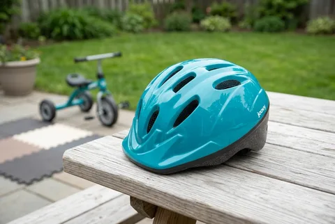 Joovy Noodle toddler bike helmet in natural light