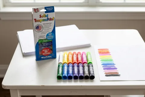 Kwik Stix Solid Tempera Paint 12-Color Set product photo