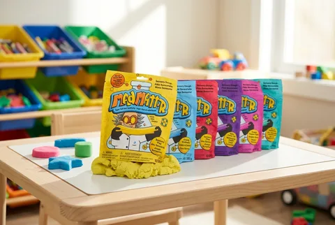 Mad Mattr sensory compound shaped with the manufacturer's plastic tools