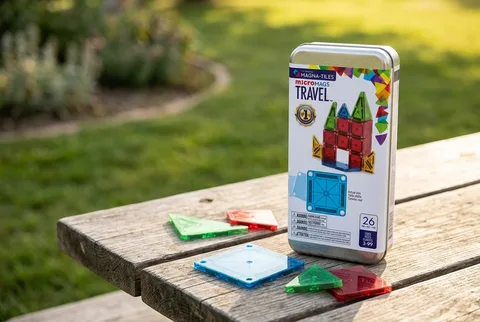 MAGNA-TILES microMAGS Travel 26-Piece Set in exact product photography