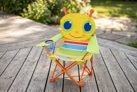 Melissa & Doug Giddy Buggy Chair with bug-eyed design and cup holder