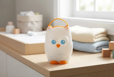 Munchkin Light My Way shown in a realistic product review scene