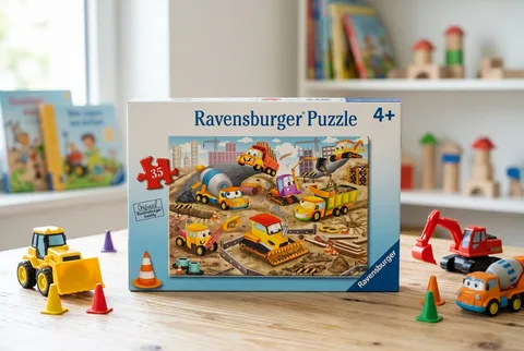 Cardboard jigsaw puzzle pieces for preschool kids ready for a next-step puzzle