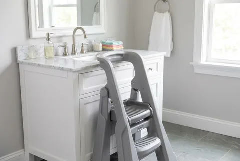 Simplay3 Toddler Tower Folding Step Stool in exact product photography
