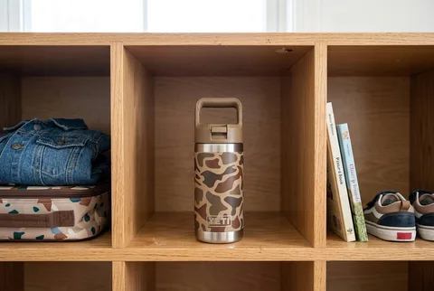 Heavier insulated kids stainless water bottle with a carry handle