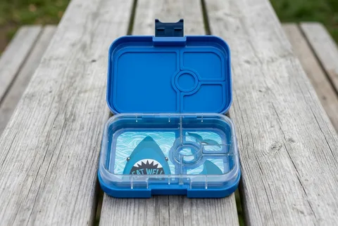 Yumbox Panino shown in a realistic product review scene